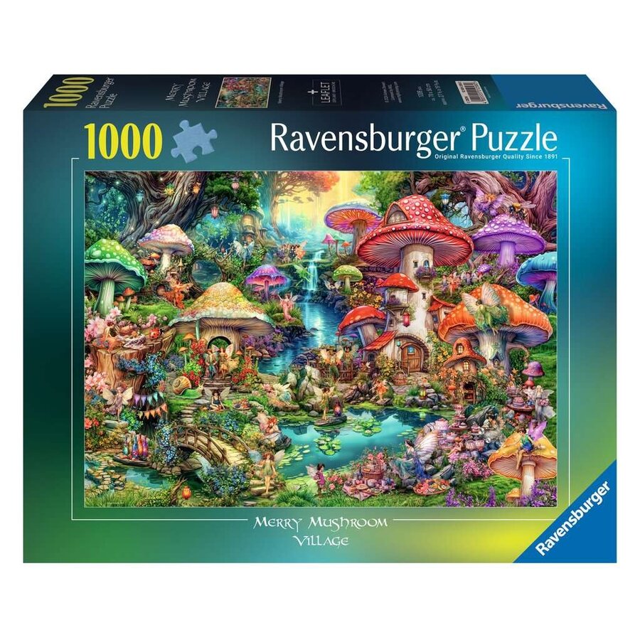 Merry Mushroom Village - Aimee Stewart- puzzle de 1000 pièces-1