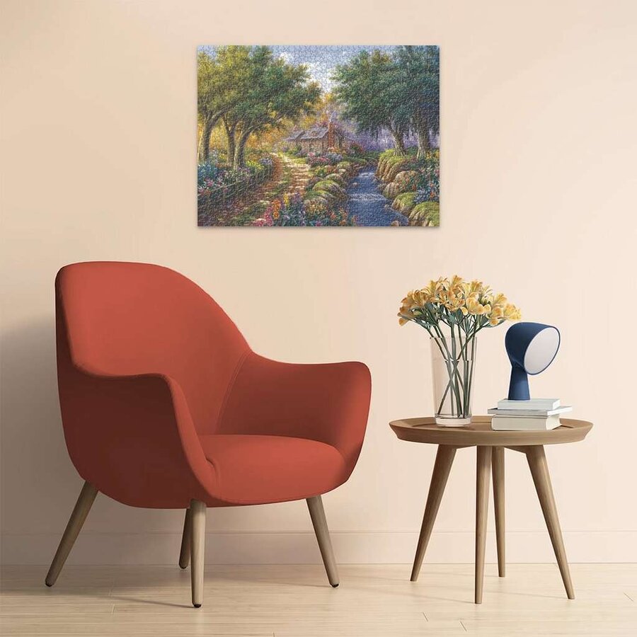 Cottage bij de rivier - puzzel van 1500 stukjes-3