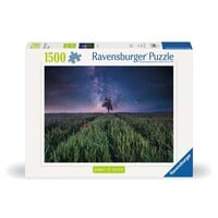 thumb-Night sky over the cornfield - puzzle of 1500 pieces-1