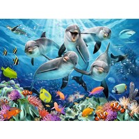 thumb-Dauphins sur le récif de corail - puzzle de 500 pièces-6