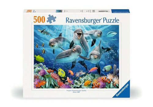  Ravensburger Dolfijnen in het koraalrif - 500 stukjes 