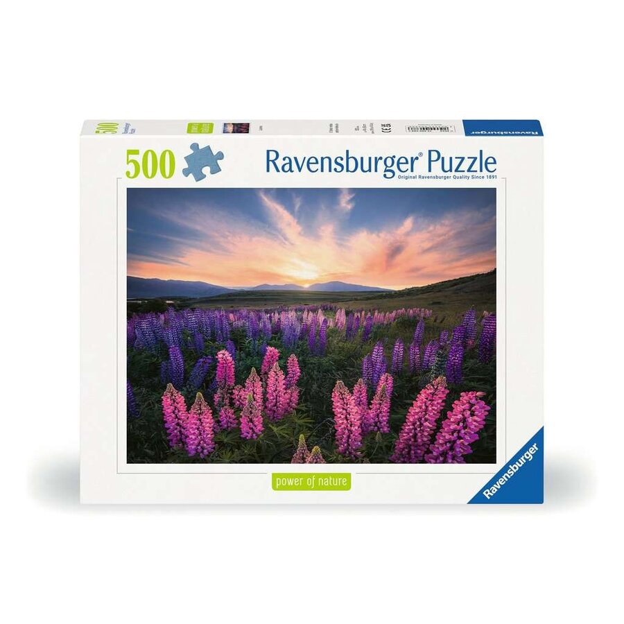 Lupins In Bloom - jigsaw puzzle of 500 pieces-1