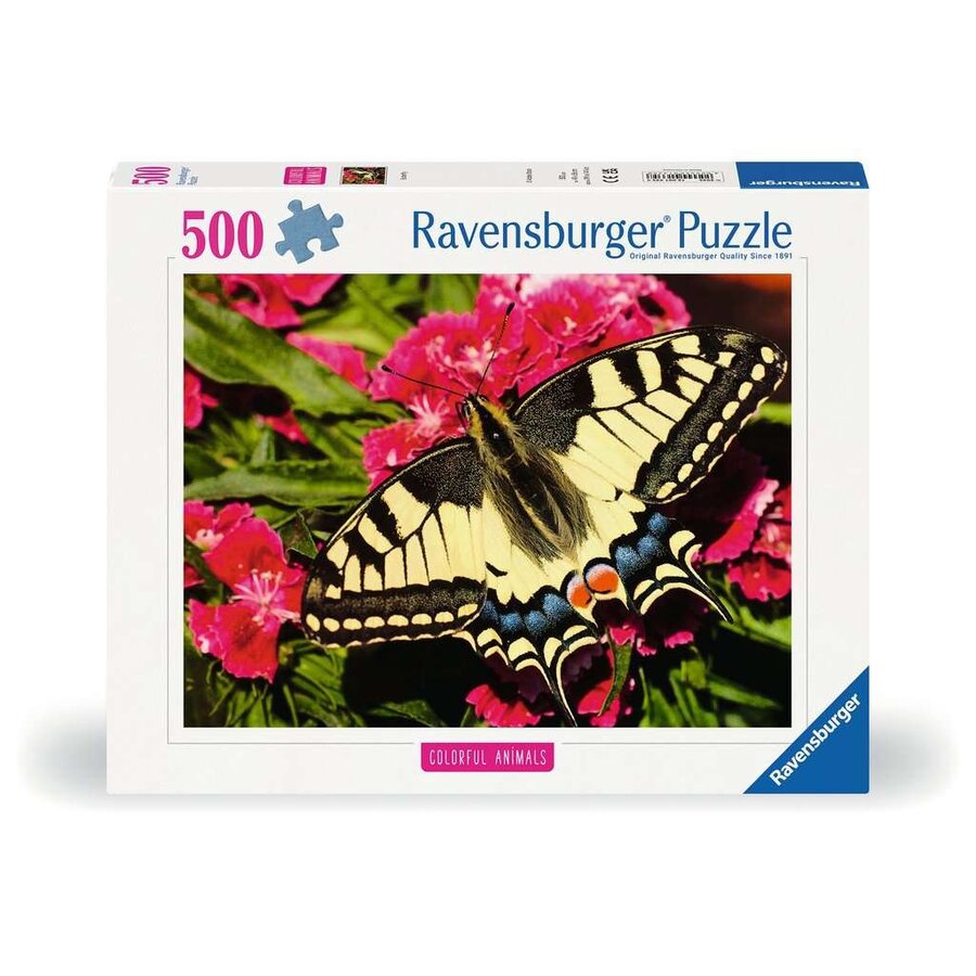 Vlinder - Kleurrijke Dieren - puzzel van 500 stukjes-1