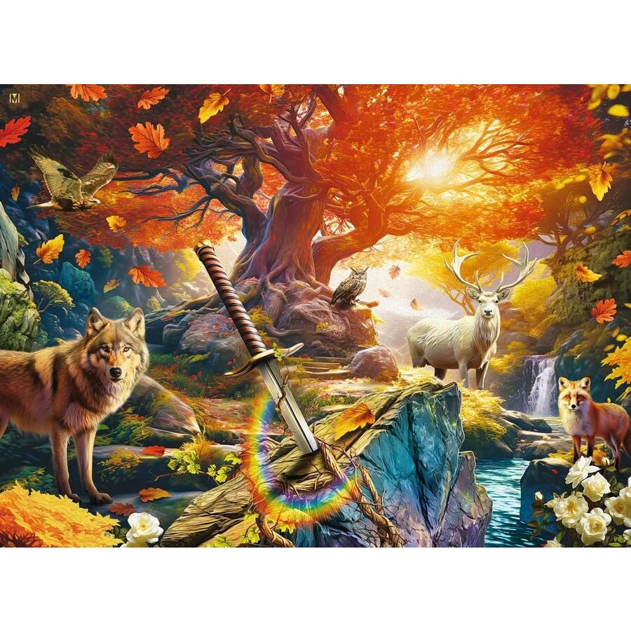 Het bos van Excalibur - puzzel van 500 stukjes-2