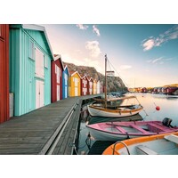 thumb-Boothuizen in Smögen, Zweden - puzzel van 500 stukjes-2