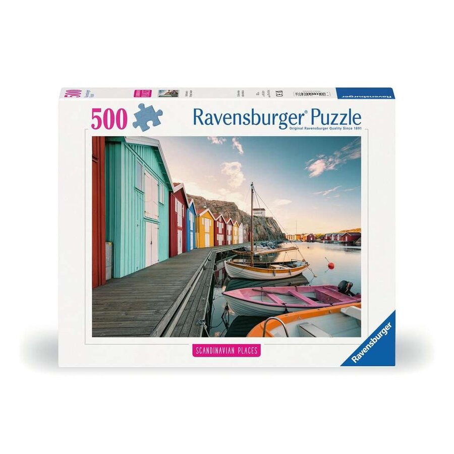 Boothuizen in Smögen, Zweden - puzzel van 500 stukjes-1