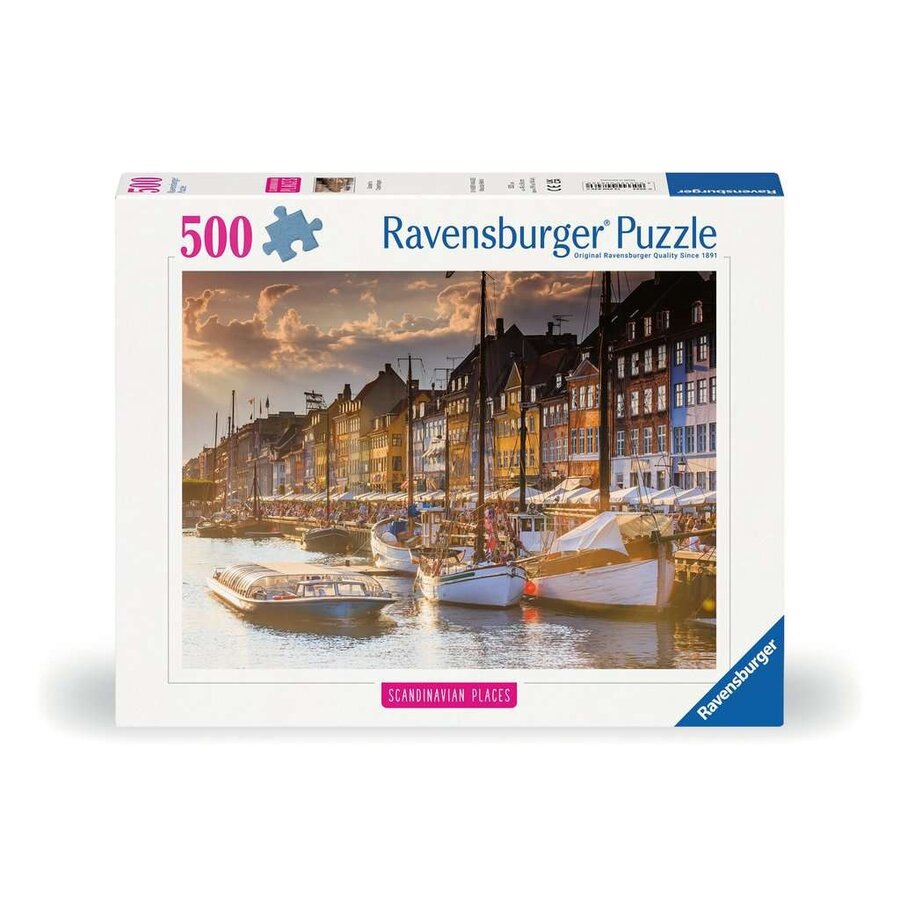 Zonsondergang in Kopenhagen - puzzel van 500 stukjes-1