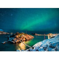 thumb-Noorderlicht bij Bergsfjord - puzzel van 500 stukjes-2