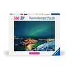 Ravensburger Noorderlicht bij Bergsfjord - puzzel van 500 stukjes Ravensburger Noorderlicht bij Bergsfjord - puzzel van 500 stukjes