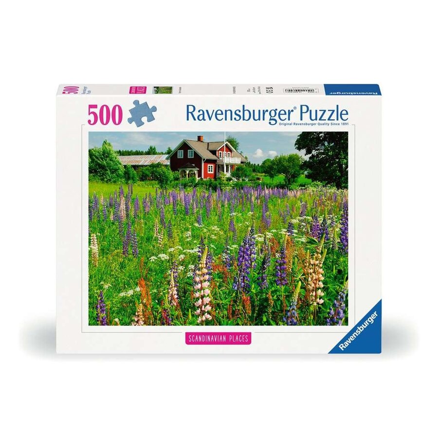 Boerderij in Zweden - puzzel van 500 stukjes-1