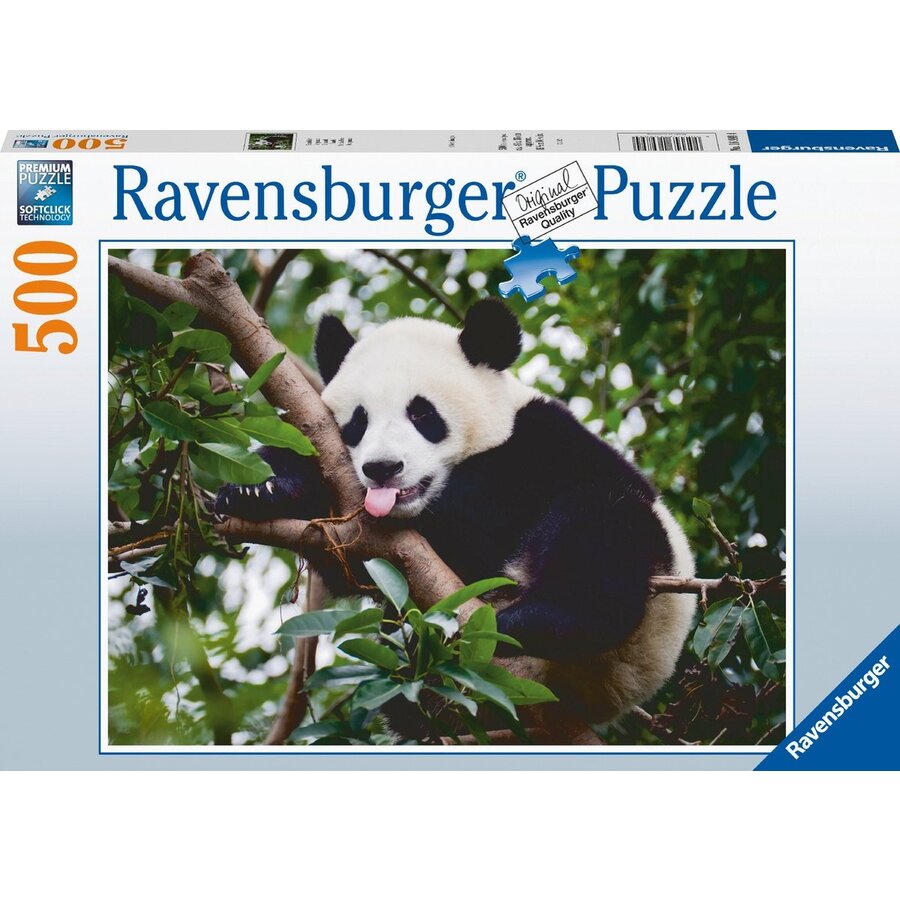 Panda in the tree  - jigsaw puzzle of 500 pieces-3