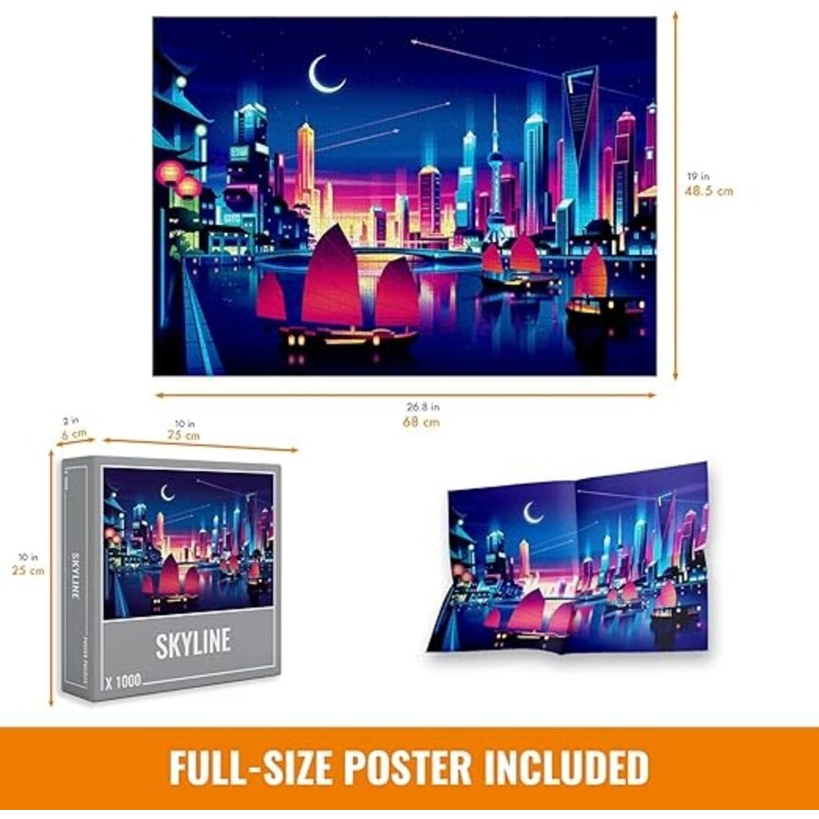 Skyline - puzzle of 1000 pieces-3