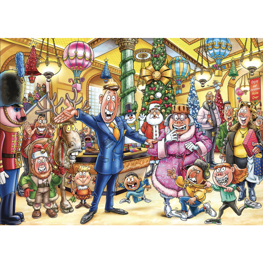 PRE-ORDER - Wasgij Noël  21 - A Very Merry Makeover - 2 puzzles de 1000 pièces-2