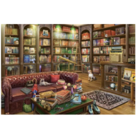 thumb-La salle de lecture - The Reading Room - puzzle de 1000 pièces-2
