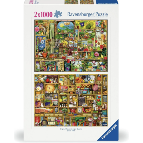  Ravensburger Colin Thompson - 2 x 1000 pièces puzzle 
