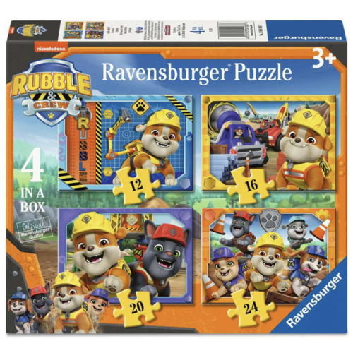  Ravensburger Rubble & Crew - 12+16 +20 +24 stukjes 