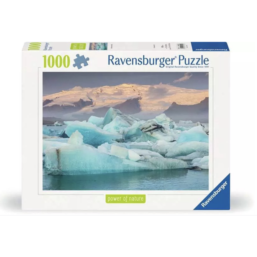 Gletsjermeer Jökulsárlón in IJsland - puzzel van  1000 stukjes-1