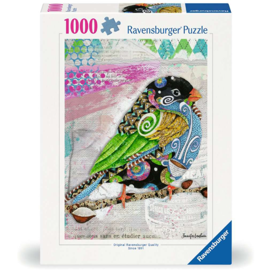 Swirly Bird - puzzle of 1000 pieces-1