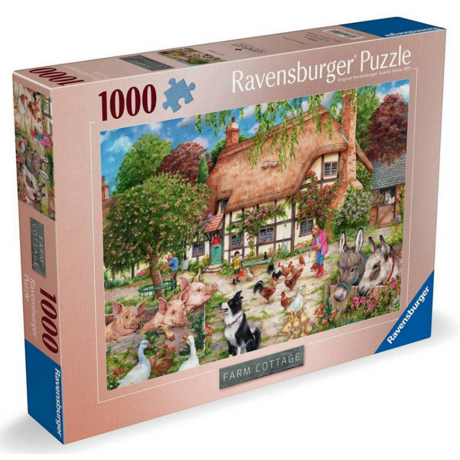 Boerderijhuisje  - puzzel van  1000 stukjes-1