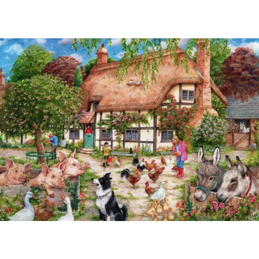 Boerderijhuisje  - puzzel van  1000 stukjes-2