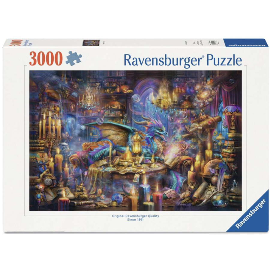 Drakenbibliotheek  - puzzel van 3000 stukjes-2