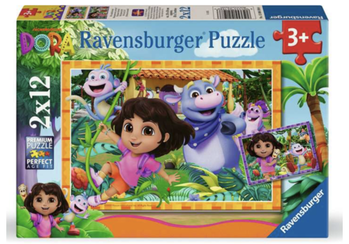 Ravensburger Dora the Explorer  - 2 x 12 pièces 