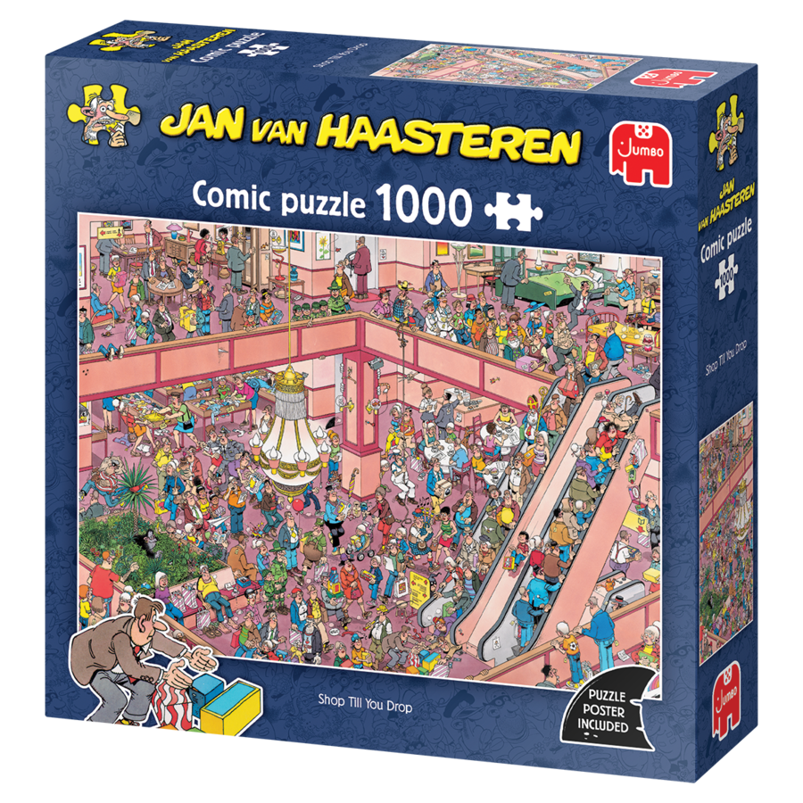 Shop till you drop - Jan van Haasteren - puzzel van 1000 stukjes-1