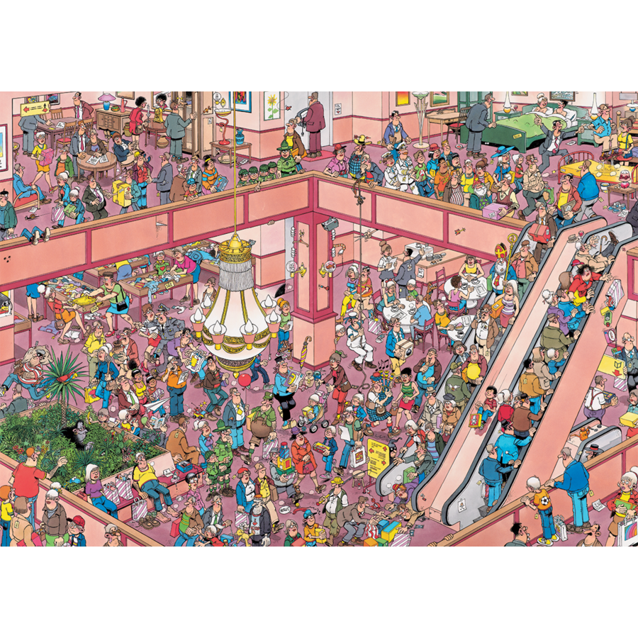 Shop till you drop - Jan van Haasteren - puzzel van 1000 stukjes-2