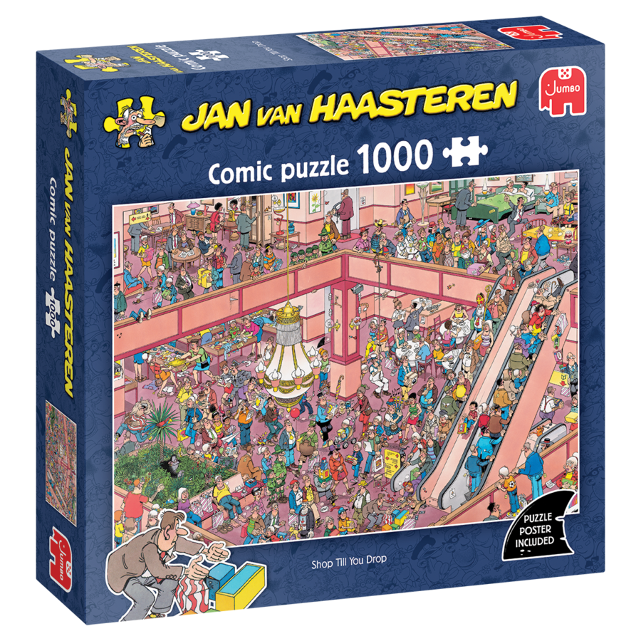 Shop till you drop - Jan van Haasteren - puzzel van 1000 stukjes-3