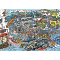 Zeehaven - Jan van Haasteren - puzzel van 1000 stukjes