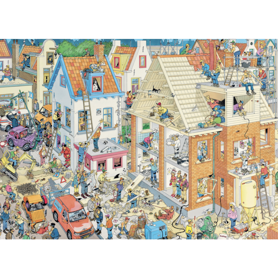 The Building Site - Jan van Haasteren - puzzle de 1000 pièces-1