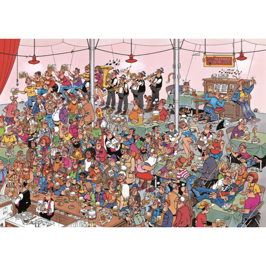 German Beer Party - Jan van Haasteren - puzzle de 1000 pièces-1
