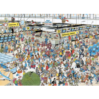 Le hall des départs - Jan van Haasteren - puzzle de 1000 pièces