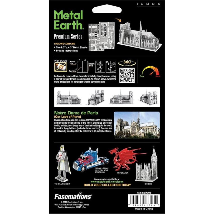 Notre Dame de Paris - Iconx puzzle 3D-6