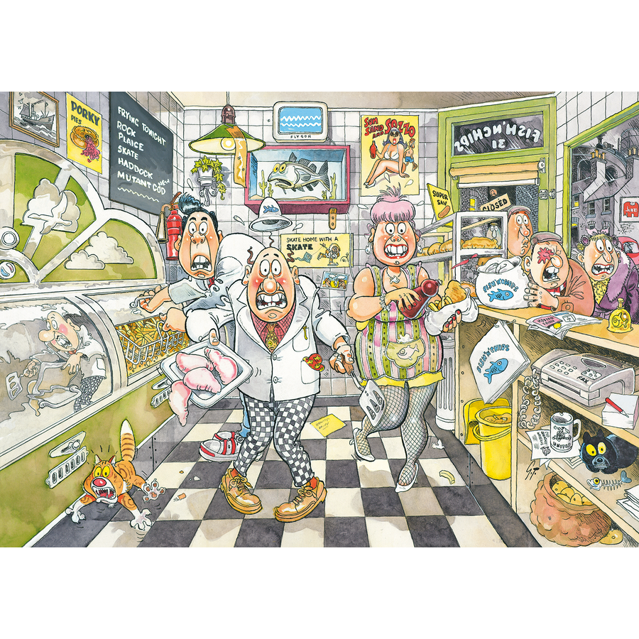 Wasgij Original 20 - Fishy Business!  - 1000 stukjes-2