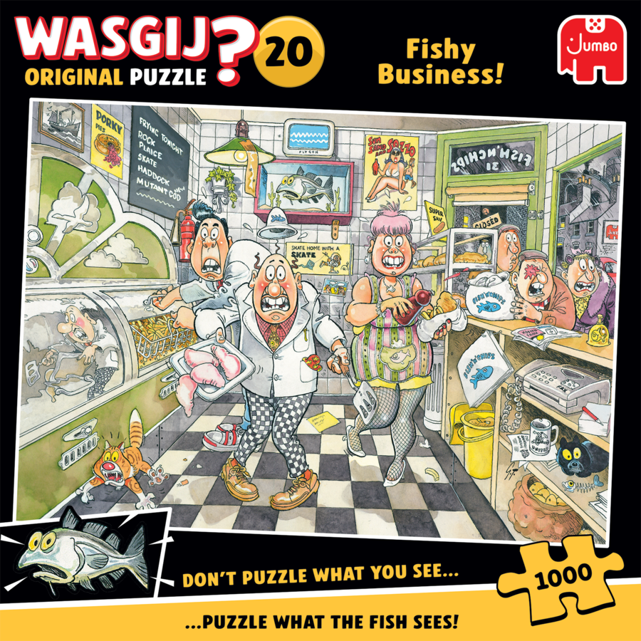 Wasgij Original 20 - Fishy Business!  - 1000 stukjes-1