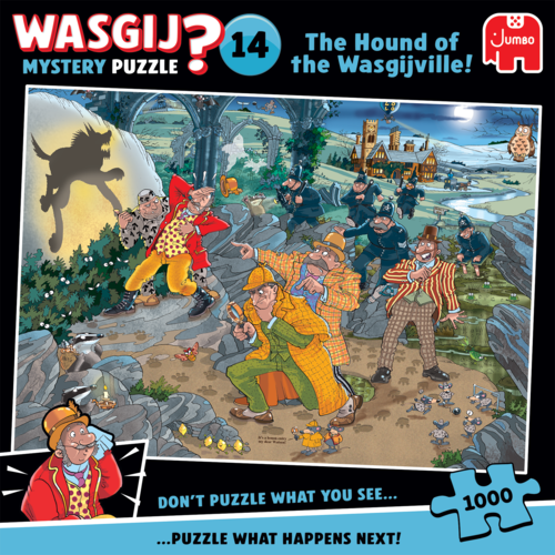  Jumbo Wasgij Mystery 14 - The Hound Of The Wasgijville! - 1000 pieces 