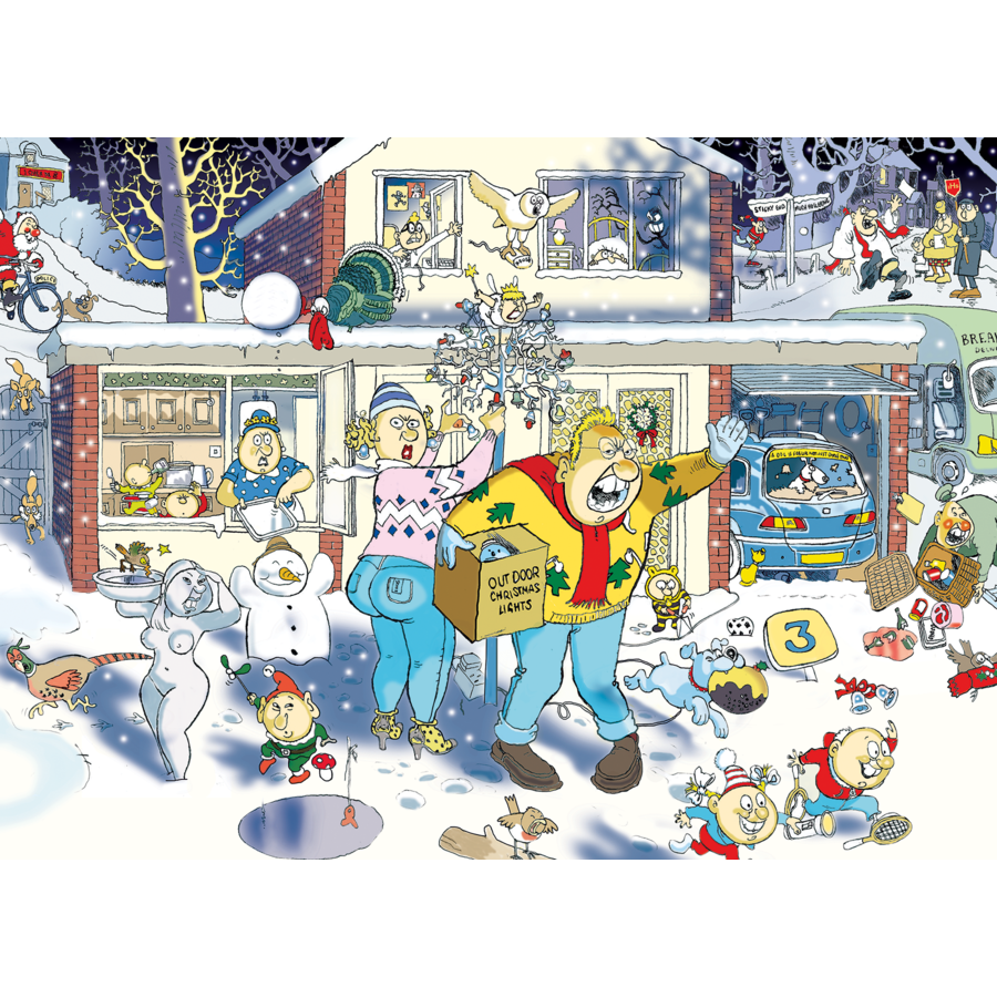 Wasgij Christmas 9 - A Bright Christmas Night!  - 1000 stukjes-2