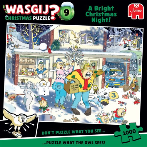  Jumbo Wasgij Christmas 9 - A Bright Christmas Night! - 1000 pieces 