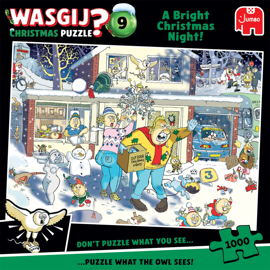 Wasgij Christmas 9 - A Bright Christmas Night!  - 1000 stukjes-1