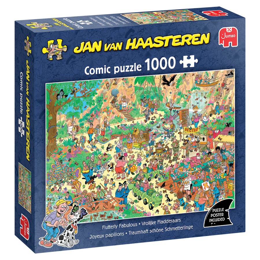 Joyeux papillons - Jan van Haasteren - puzzle de 1000 pièces-1