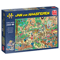 thumb-Joyeux Papillons - Jan van Haasteren - puzzle de 2000 pièces-1
