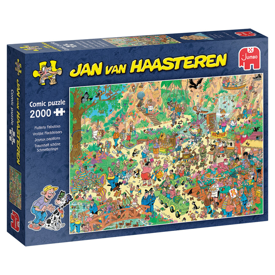Joyeux Papillons - Jan van Haasteren - puzzle de 2000 pièces-1