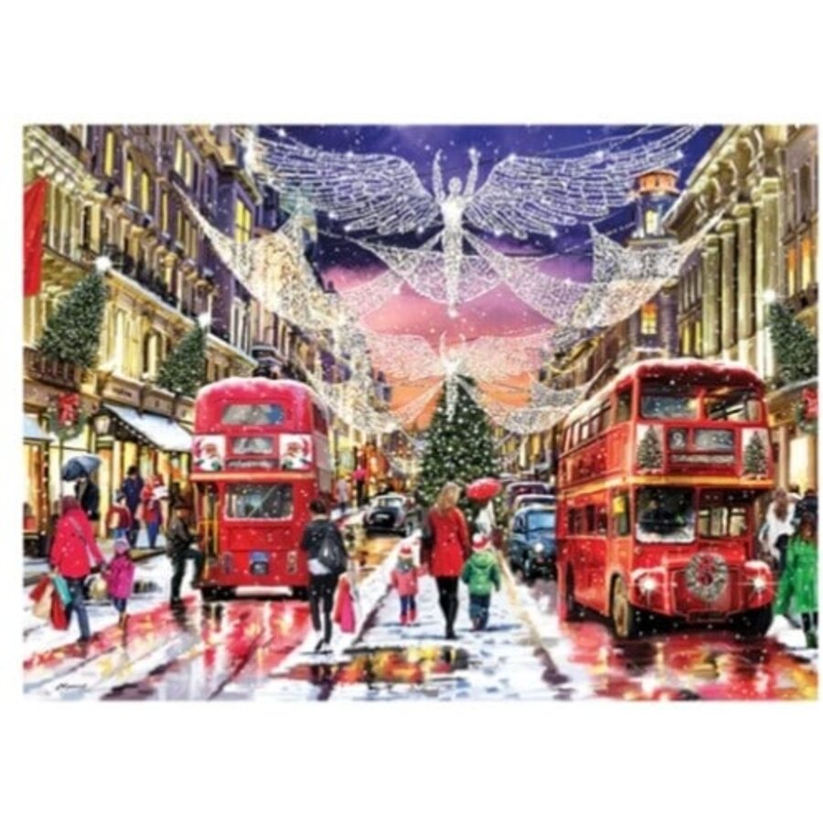 Regent Street at Christmas  - jigsaw puzzle of 1000 pieces-2