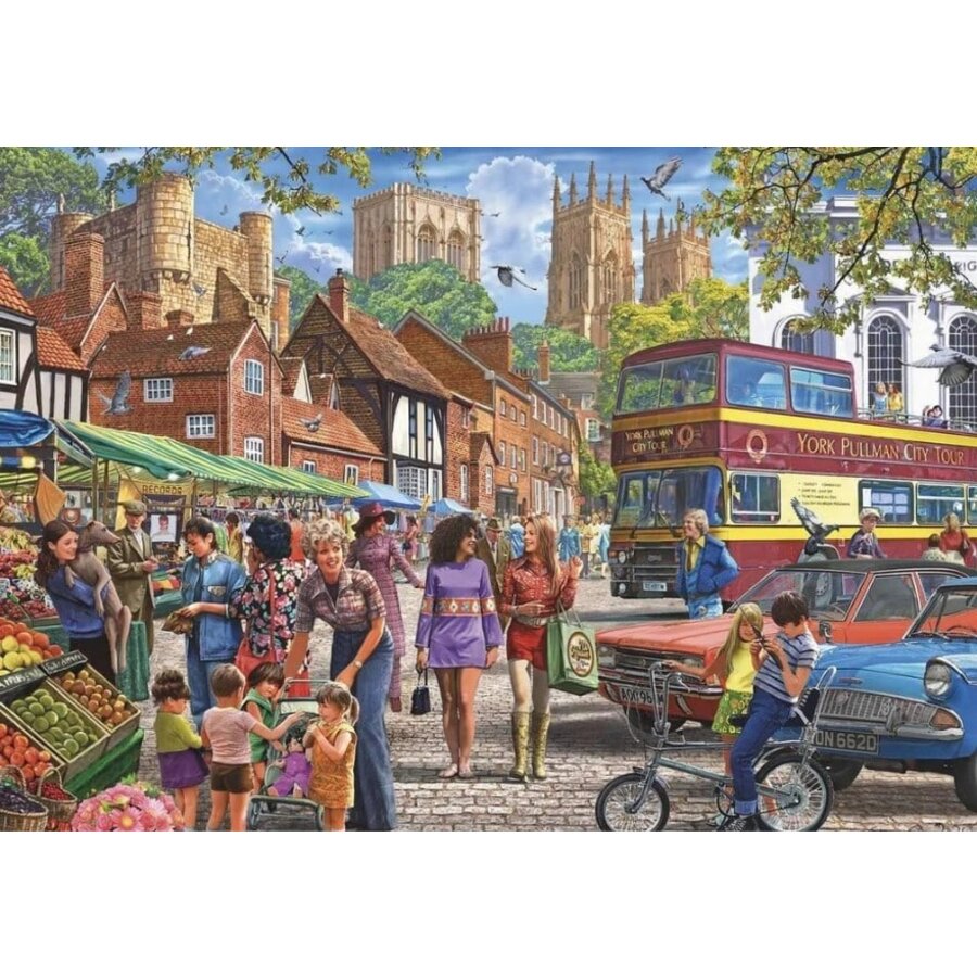 Marché de York - puzzle de 1000 pièces-2