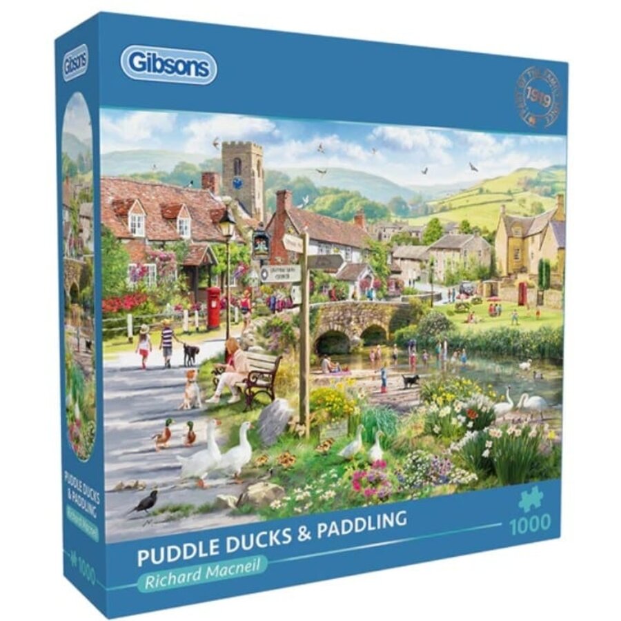 Puddle Ducks & Paddling - puzzle de 1000 pièces-1