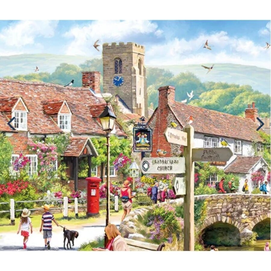 Puddle Ducks & Paddling - jigsaw puzzle of 1000 pieces-2