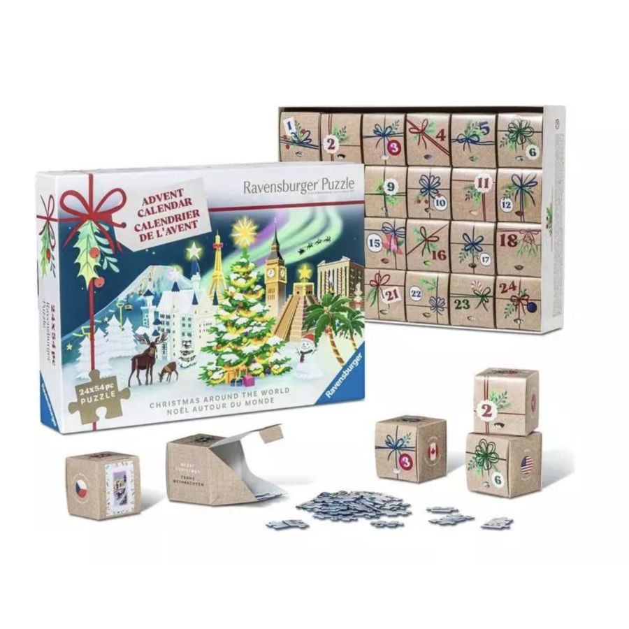 Ravensburger  Kerst Advent Kalender 2025 - 24 x 54 stukjes-2