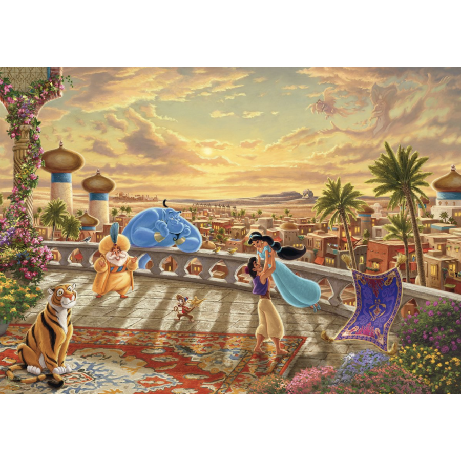 Jasmine dansend in de woestijn - Thomas Kinkade - puzzel van 1000 stukjes-2