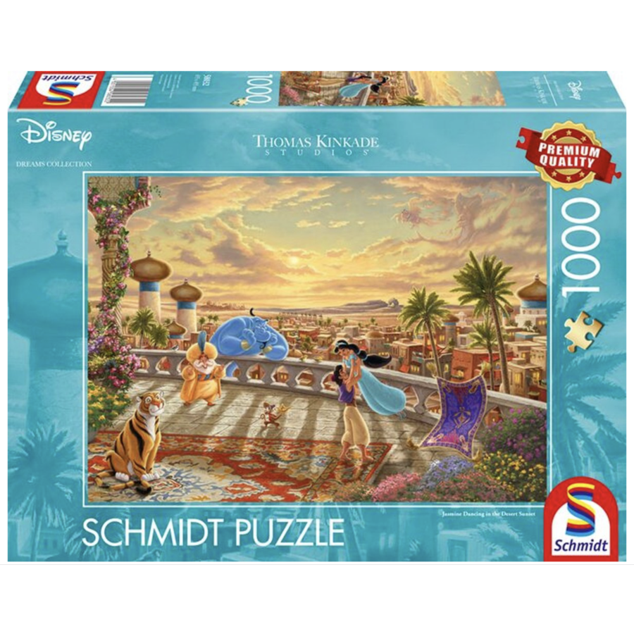 Jasmine danse dans le désert - Thomas Kinkade - puzzle de 1000 pièces-1